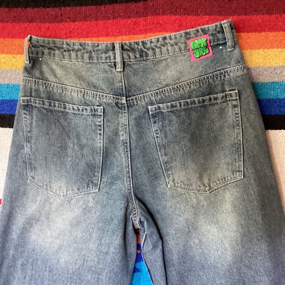 Vintage Empyre Cropped baggy jeans Wide leg 32 x 24 Y2K - Picture 13 of 15